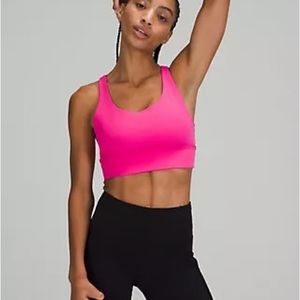 Lululemon Energy Longline Bra Sonic Pink